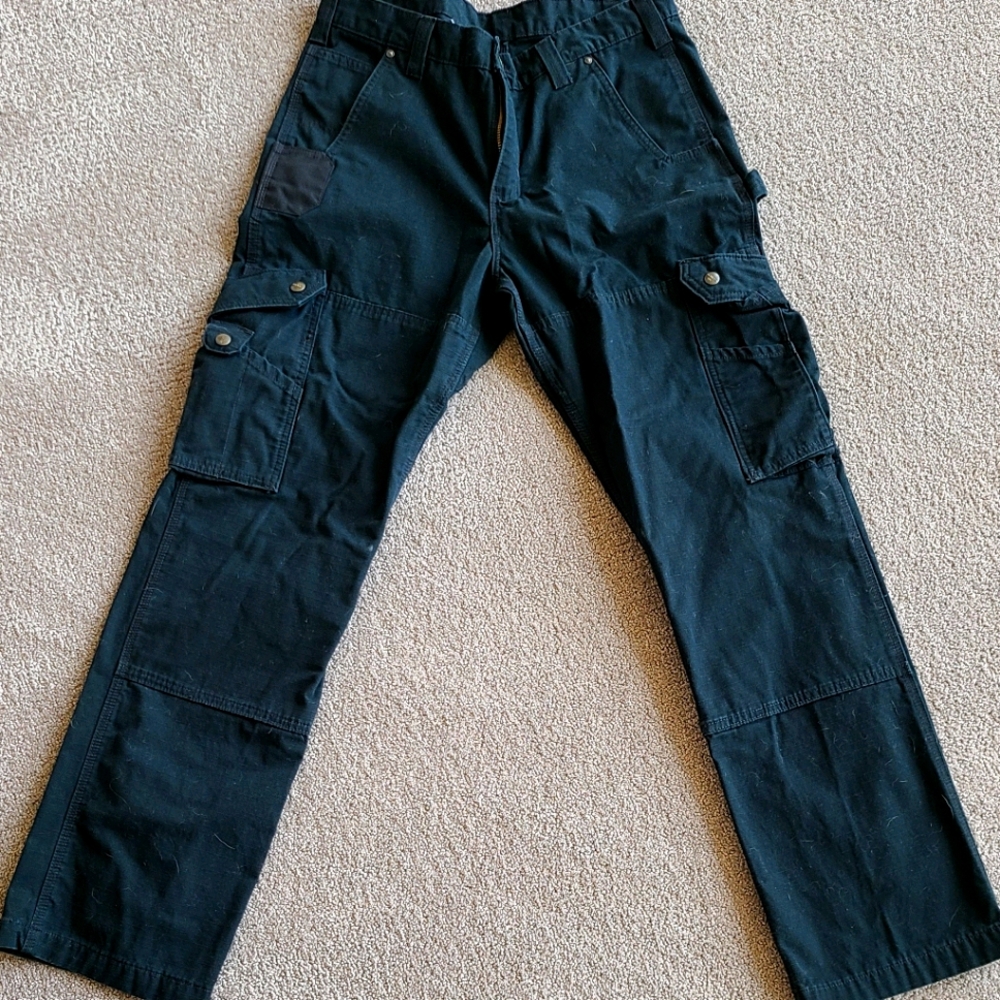 Carhartt canvas work pant.